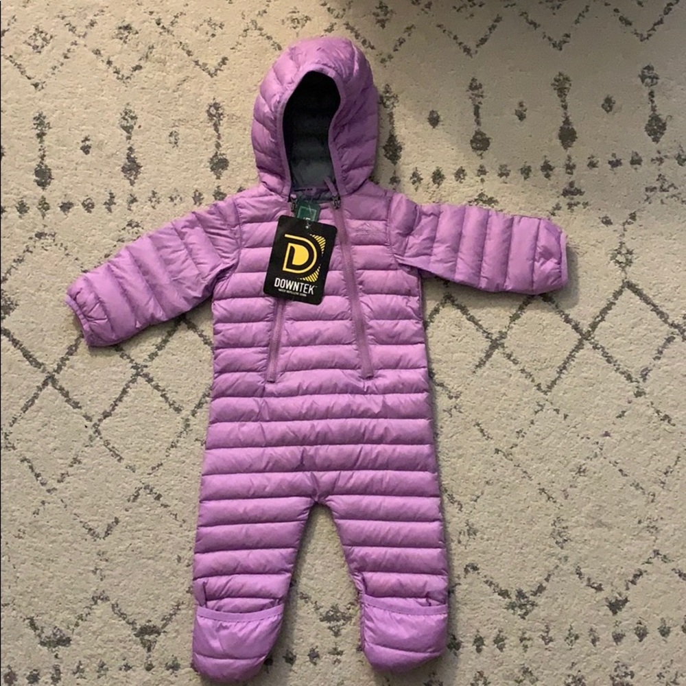NWT L.L.Bean down baby bunting snowsuit 3-6mo